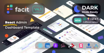 Facit React | React Admin Template (Create React App, Vite or NextJs) [React TS]