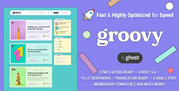 Groovy - Modern & Lightweight Blog for Ghost