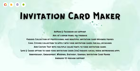 Invitation Card Maker - Digital Invitation Card Maker ( Android 12 Supported New Design)