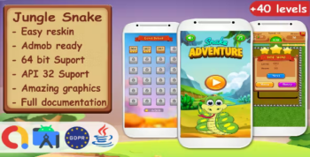 Jungle Snake Android Studio Complete Project + Admob Ready to Publish