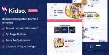 Kidso - Modern Kindergarten Joomla 4 Template