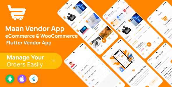 Maan Vendor App - eCommerce & WooCommerce Flutter Vendor App