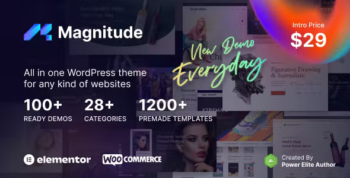 Magnitude – Multi-Purpose Website & eCommerce Builder WordPress Theme