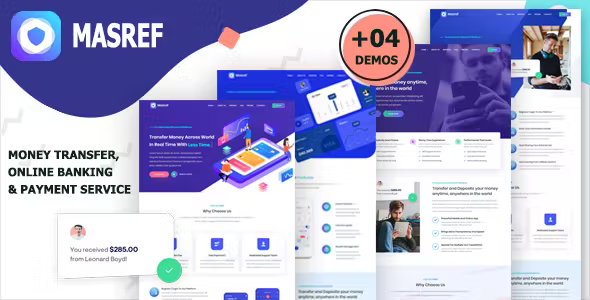 Masref - Online Banking & Payment Template