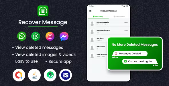 Message Recover - For All Social Media