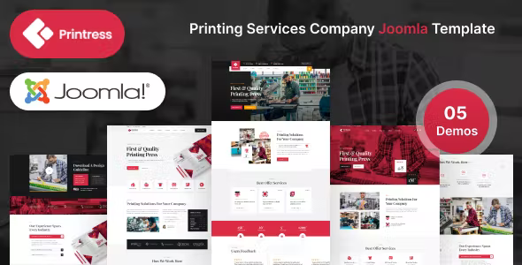 Printress – Printing Services Company Joomla 4 Template
