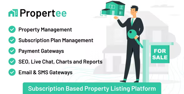 Propertee - Subscription Based Property Listing Platform