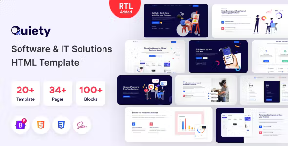 Quiety – Software & IT Solutions HTML Template