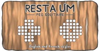 Resta Um (Peg Solitaire Puzzle) - HTML5 Board game