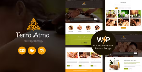 Terra Atma - Spa & Massage Salon Wellness WordPress Theme