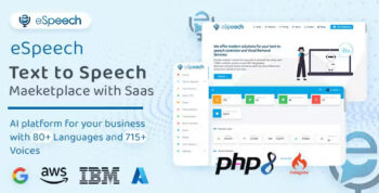 eSpeech - AI Text to Speech Marketplace with SaaS