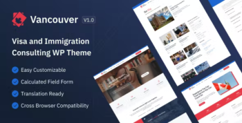 Vancouver - Canada Immigration WordPress Theme