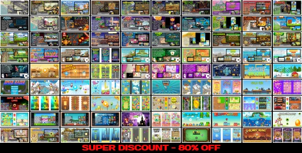 90 HTML5 Games!!! Super Bundle №5 (Construct 3 | Construct 2 | Capx)