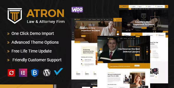 ATRON - Attorney & Lawyers WordPress Theme