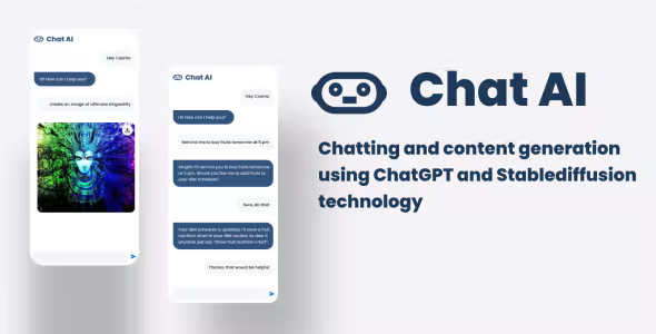 Chat Ai - Google Bard and Chat GPT 3.5 Turbo and Stable Diffusion Ai Flutter App