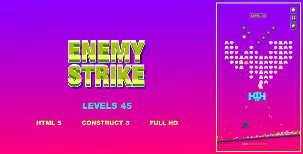 Enemy Strike - HTML5 Game (Construct3)