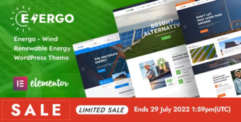 Energo - Wind Renewable Energy WordPress Theme