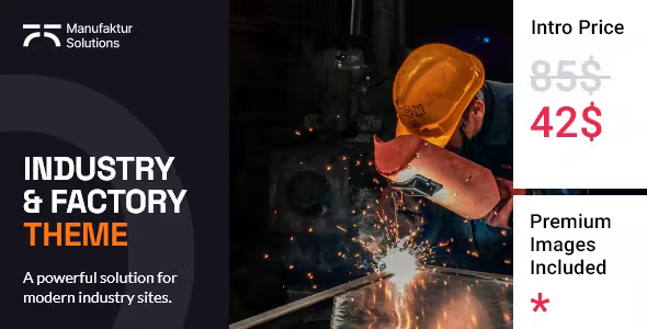 Manufaktur Solutions - Industry and Factory Theme