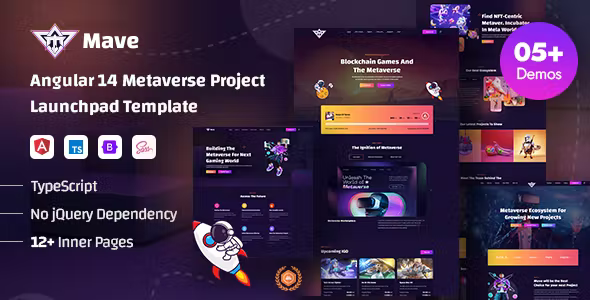 Mave - Angular Metaverse Project Launchpad Template