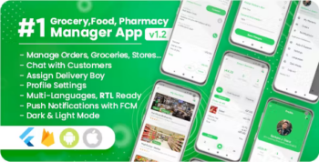 Owner / Vendor for Groceries, Foods, Pharmacies, Stores Flutter App
