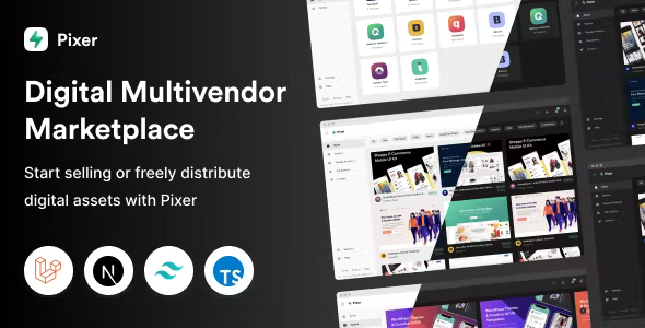 Pixer - React Laravel Ecommerce Multivendor Digital Marketplace