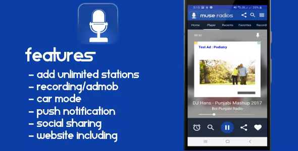 Radio Android App with website