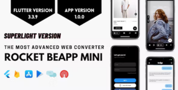 Rocket BeApp MINI - Flutter Web Converter