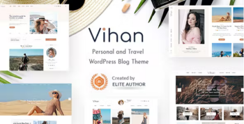 Vihan - Personal & Travel WordPress Blog Theme