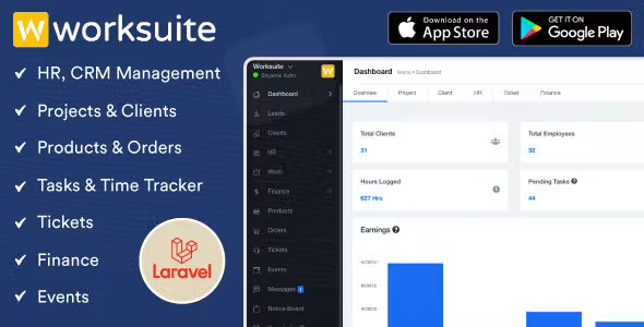 WORKSUITE - HR, CRM and Project Management