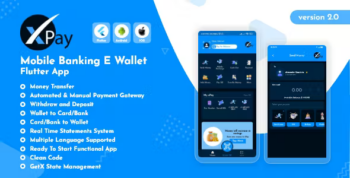 XPay - Mobile Banking E Wallet Flutter App