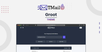 Groot - Theme for TMail - Multi Domain Temporary Email System