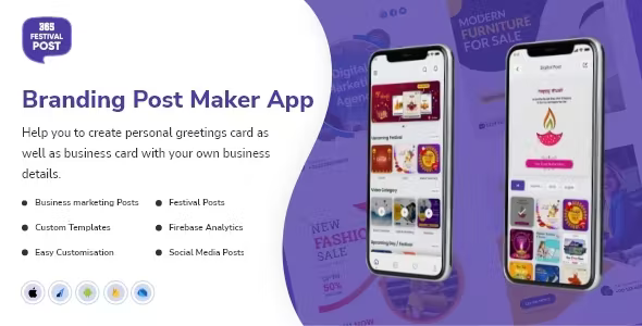 365Festival Poster : Business Marketing Poster Maker App - Flutter 3.0