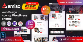 Amiso - Design Agency WordPress Theme