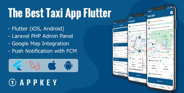 Appkey Taxi - The Best Taxi App Flutter