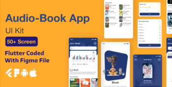 Audible - Audio Book & Ebook Flutter App Ui Template(Figma Included)