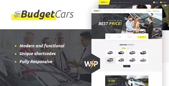Budget Cars - Used Car Dealer & Rental WordPress Theme + Store