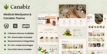 Canabiz - Cannabis & Medical Marijuana WordPress Theme