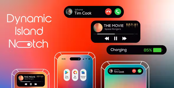 Dynamic Island Notch - Dynamic Notch - Notify Island - iOS 16 Notch Pro - iPhone 14 Notch