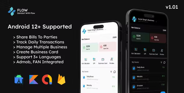 Flow - Cash Management App For Business and Home Uses - Android Kotlin