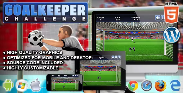Goalkeeper Challenge - HTML5 Sport Game