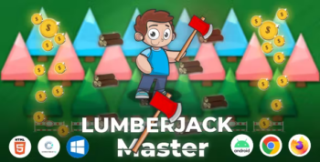 Lumberjack Master - HTML5 Game (Construct 3)