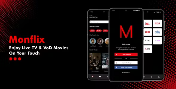 Monflix - OTT, Live TV & Movies App