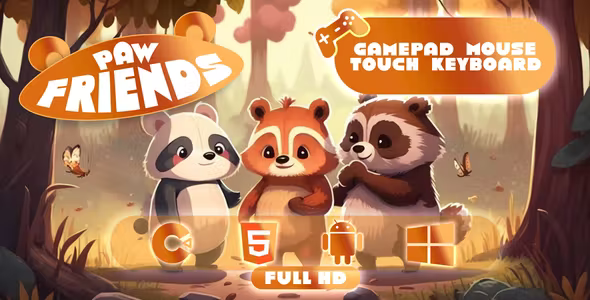 Paw Friends - Slide Puzzle Game