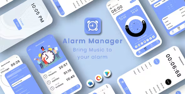Alarm Manager - Simple Alarm Clock - Easy Alarm Management - Smart Alarm - Timer Alarm Clock