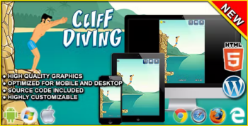 Cliff Diving - HTML5 Skill Game