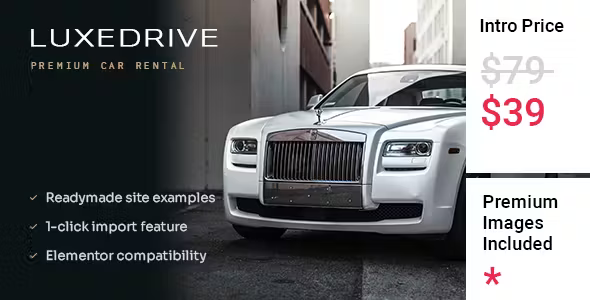LuxeDrive - Limousine and Car Rental Theme