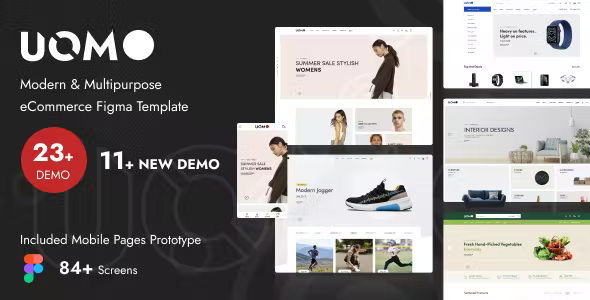 Uomo - Modern & Multipurpose eCommerce Figma Template