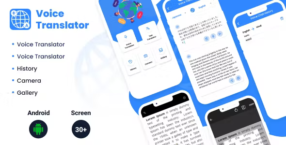 Voice Translator - All Languages Translator Free, Camera, From Photos, Text Translator | Admob ads