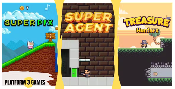 3 Platform Games - Contruct 3 - HTML5