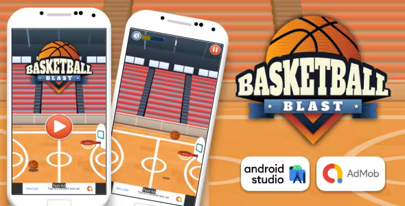 Basketball Blast - Basketball Game Android Studio Project with AdMob Ads + Ready to Publish